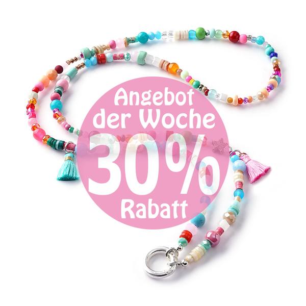 Sunshine 88 SilverShiny, lange Edelstein Wechselkette